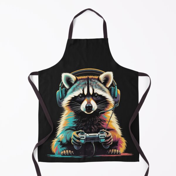 Item preview, Funny Raccoon Playing Video Games – Gamer Animal Art designed and sold by GrumpySableye.