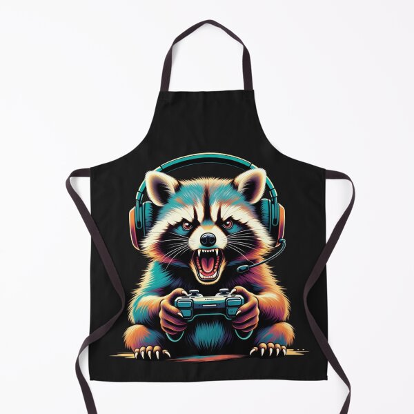 Item preview, Funny Gaming Raccoon – Animal Gamer Design designed and sold by GrumpySableye.
