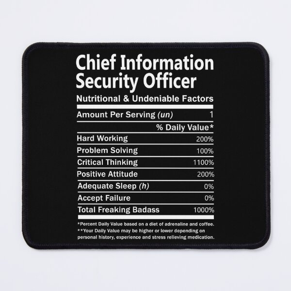 Item preview, Chief Information Security Officer designed and sold by felstore690.