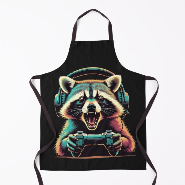 Item preview, Funny Gamer Raccoon – Video Game Lover Animal Art designed and sold by GrumpySableye.