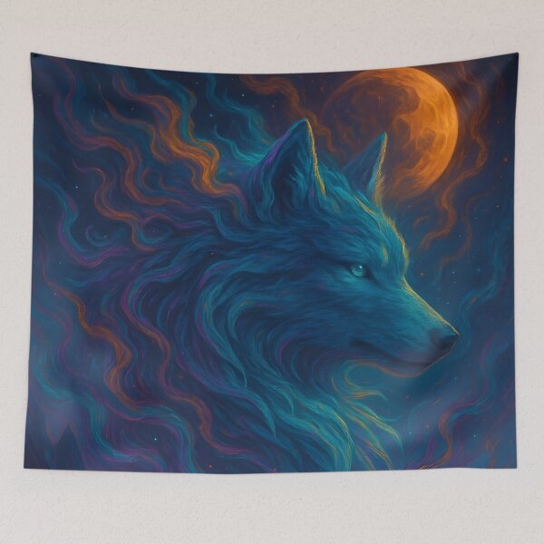 Artikelvorschau, Kosmischer Geisterwolf Fantasy entworfen und verkauft von BloomOfDesign.