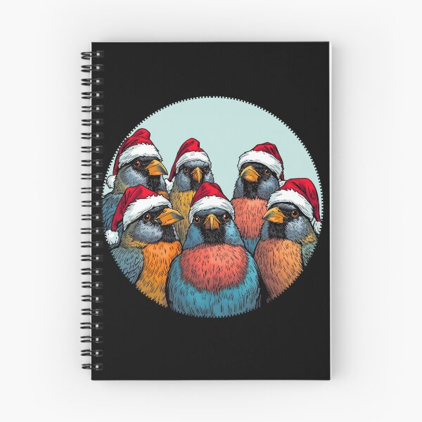 Item preview, Santa Birds Strike – Funny Christmas Birds Illustration designed and sold by BerryVale.
