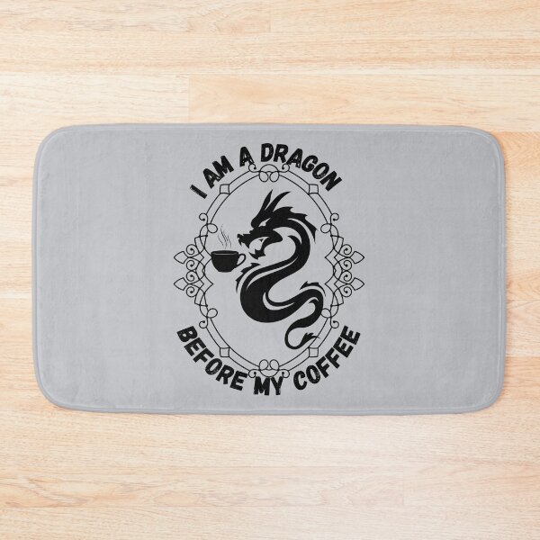 Item preview, I Am A Dragon Before My Coffee, Black designed and sold by Nightshade Pixie Creations.