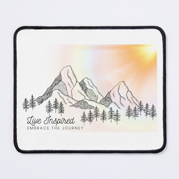 Item preview, Minimalist Inspiring Mountains - Inspiring design designed and sold by Chévere Nomad.