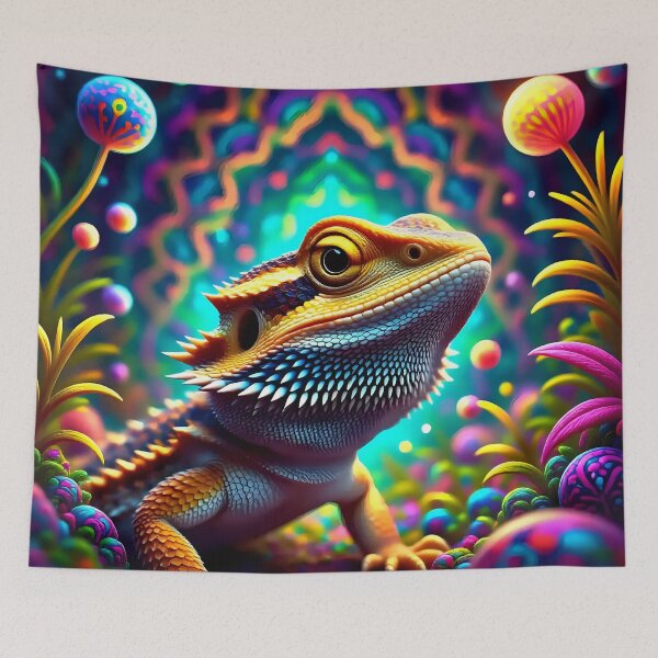 Item preview, A bearded dragon in a fantasy world.  designed and sold by Nomad-Maynard.