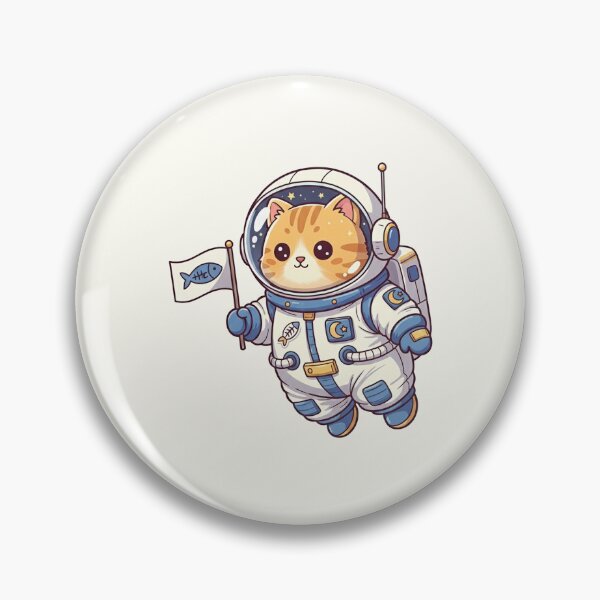 Item preview, Cute Astronaut Cat Cartoon designed and sold by HoopeStylee.