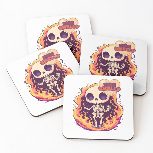 Item preview, Fire Skelly Cute Chibi Skeleton designed and sold by RED-MOUSE.