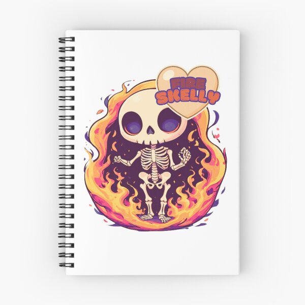 Item preview, Fire Skelly Cute Chibi Skeleton designed and sold by RED-MOUSE.