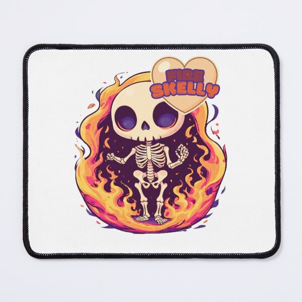 Item preview, Fire Skelly Cute Chibi Skeleton designed and sold by RED-MOUSE.