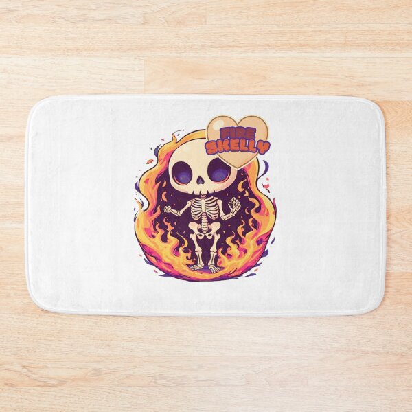 Item preview, Fire Skelly Cute Chibi Skeleton designed and sold by RED-MOUSE.