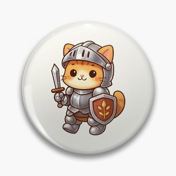 Item preview, Cute Knight Cat Cartoon designed and sold by HoopeStylee.