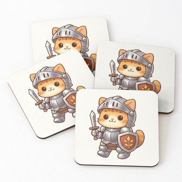Item preview, Cute Knight Cat Cartoon designed and sold by HoopeStylee.