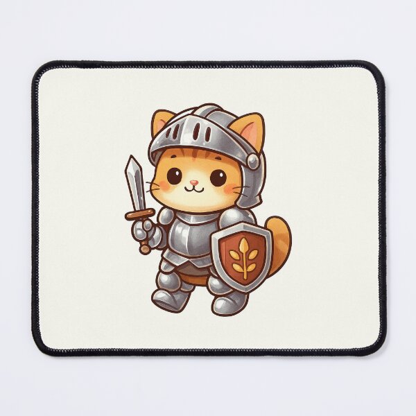 Item preview, Cute Knight Cat Cartoon designed and sold by HoopeStylee.