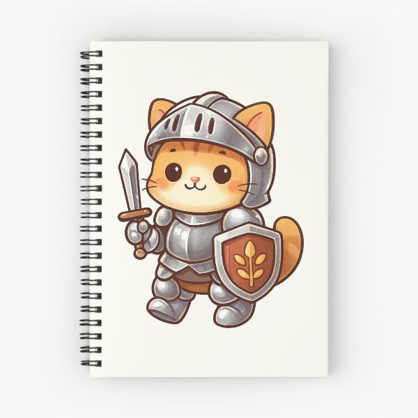 Item preview, Cute Knight Cat Cartoon designed and sold by HoopeStylee.