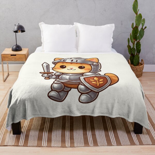 Item preview, Cute Knight Cat Cartoon designed and sold by HoopeStylee.