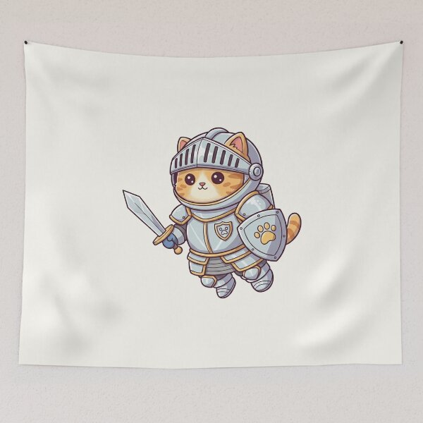 Item preview, Cute Knight Cat designed and sold by HoopeStylee.