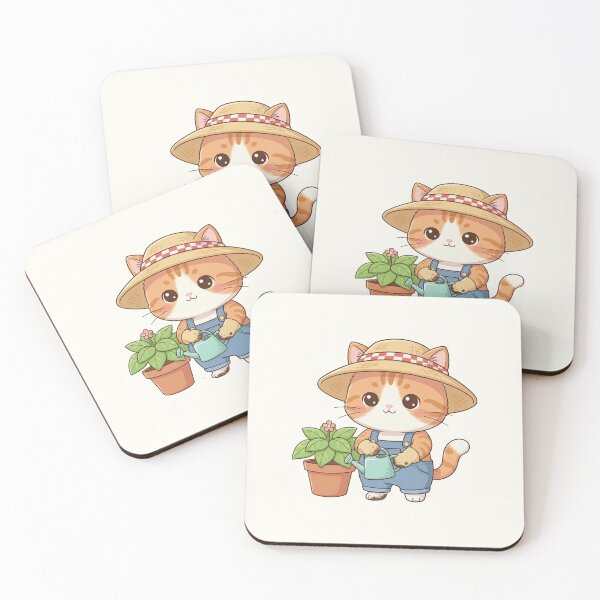 Item preview, Cute Gardener Cat Cartoon designed and sold by HoopeStylee.