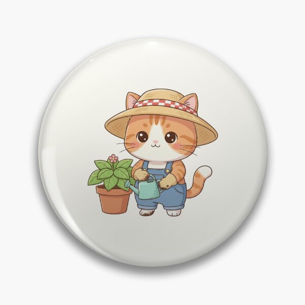 Item preview, Cute Gardener Cat Cartoon designed and sold by HoopeStylee.