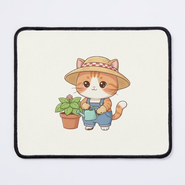 Item preview, Cute Gardener Cat Cartoon designed and sold by HoopeStylee.