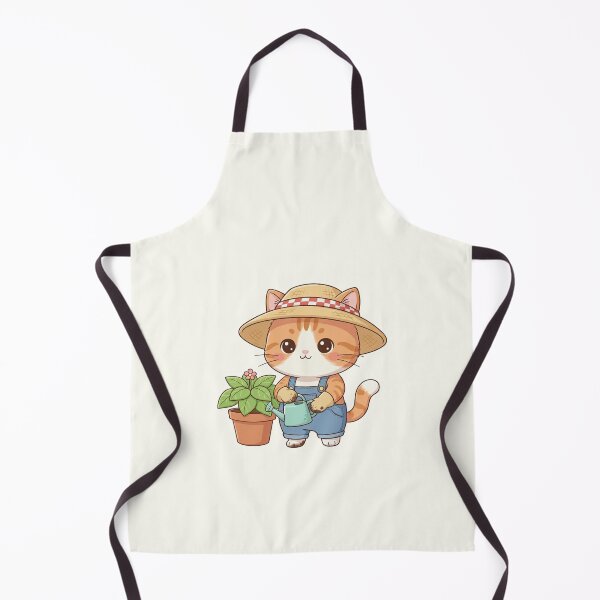 Item preview, Cute Gardener Cat Cartoon designed and sold by HoopeStylee.