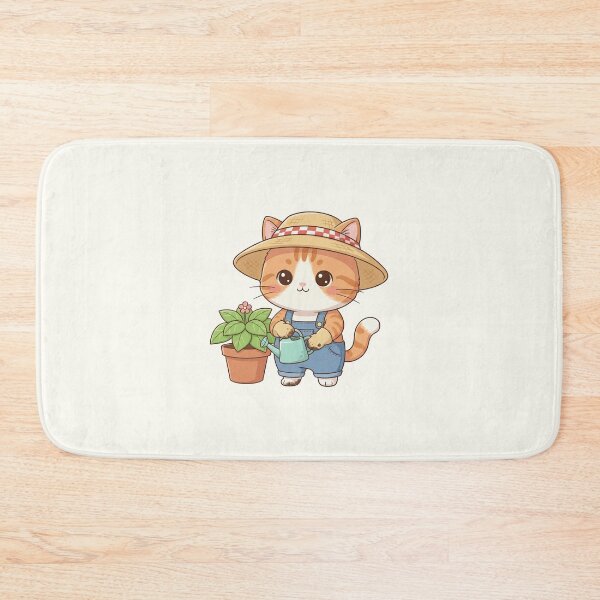 Item preview, Cute Gardener Cat Cartoon designed and sold by HoopeStylee.