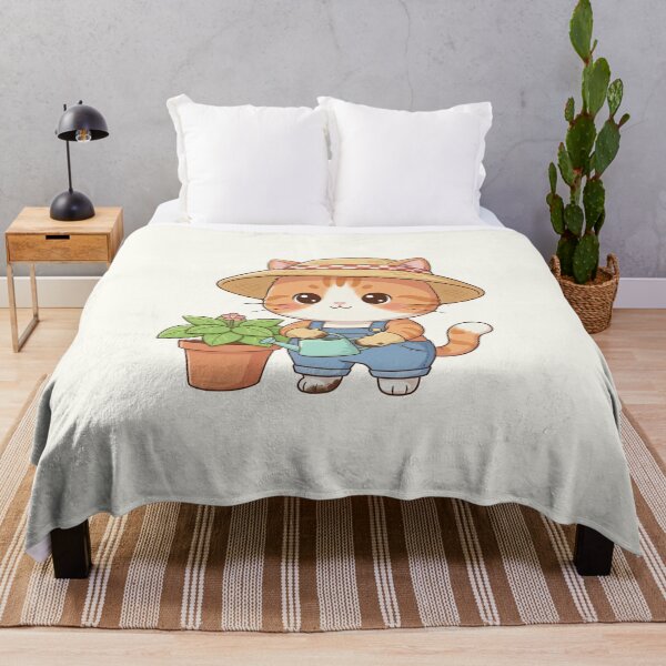 Item preview, Cute Gardener Cat Cartoon designed and sold by HoopeStylee.