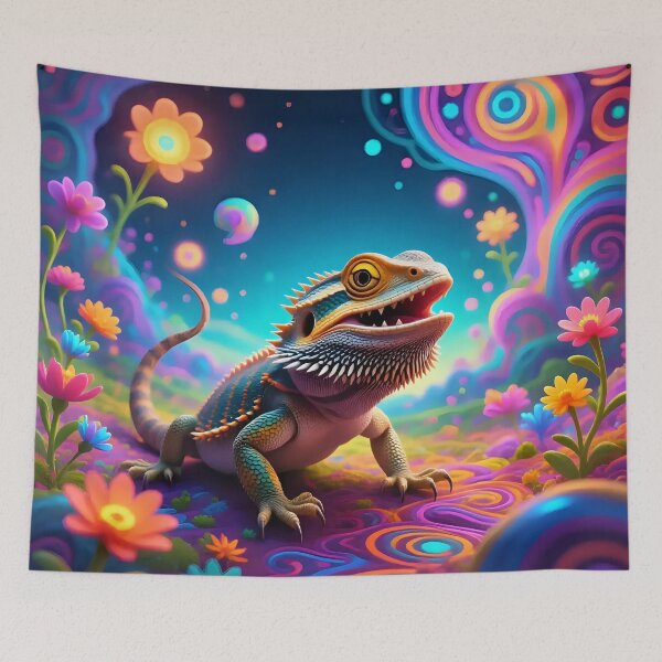 Item preview, A bearded dragon in a fantasy world.  designed and sold by Nomad-Maynard.