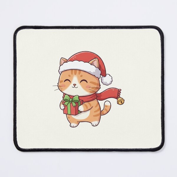 Item preview, Cute Christmas Cat Illustration designed and sold by HoopeStylee.