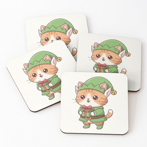 Item preview, Cute Christmas Elf Cat designed and sold by HoopeStylee.