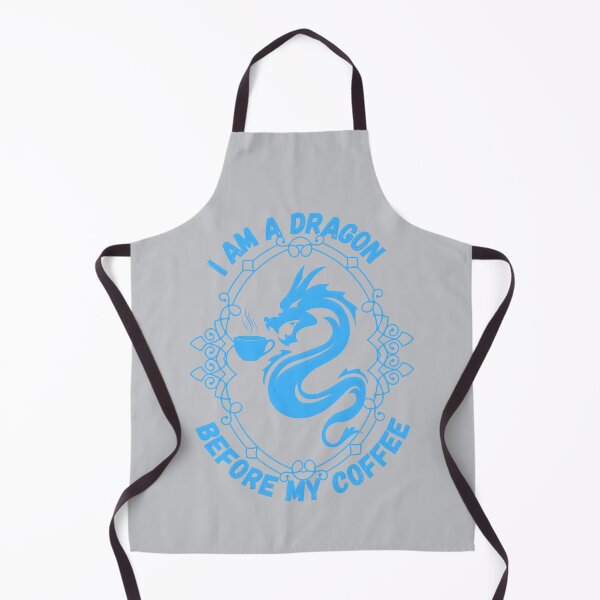 Item preview, I Am A Dragon Before My Coffee, Blue designed and sold by Nightshade Pixie Creations.