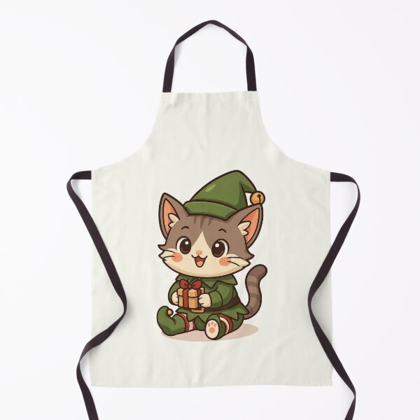 Item preview, Adorable Elf Helper Cat designed and sold by HoopeStylee.