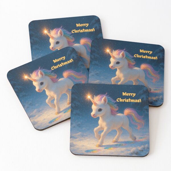 Item preview, Cute baby unicorn glows softly with magical light designed and sold by icyani2024.