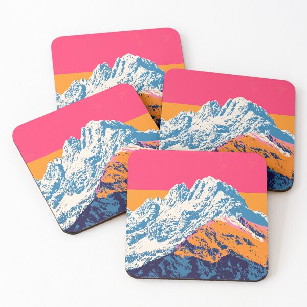 Item preview, Retro Snow Mountain Nature Minimalist Abstract Art Illustration designed and sold by LVTFCOarts.