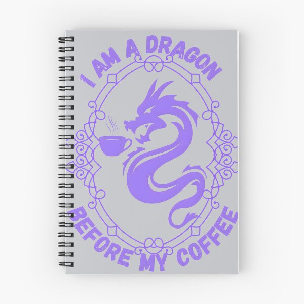 Item preview, I Am A Dragon Before My Coffee, Lavender designed and sold by Nightshade Pixie Creations.