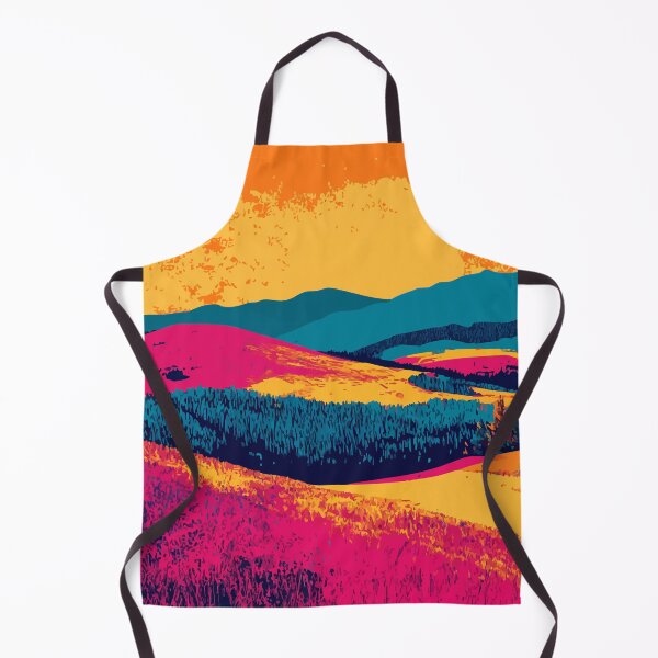Item preview, Hayfield Sunset Hills Nature Minimalist Abstract Art Illustration designed and sold by LVTFCOarts.