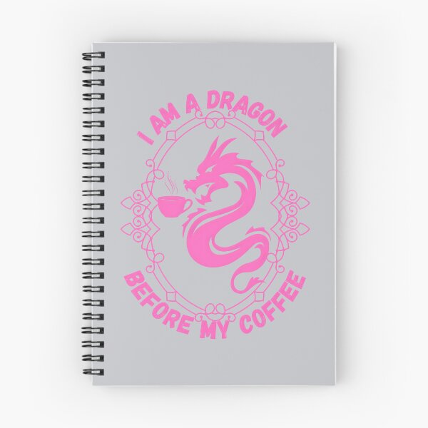 Item preview, I Am A Dragon Before My Coffee, Pink designed and sold by Nightshade Pixie Creations.