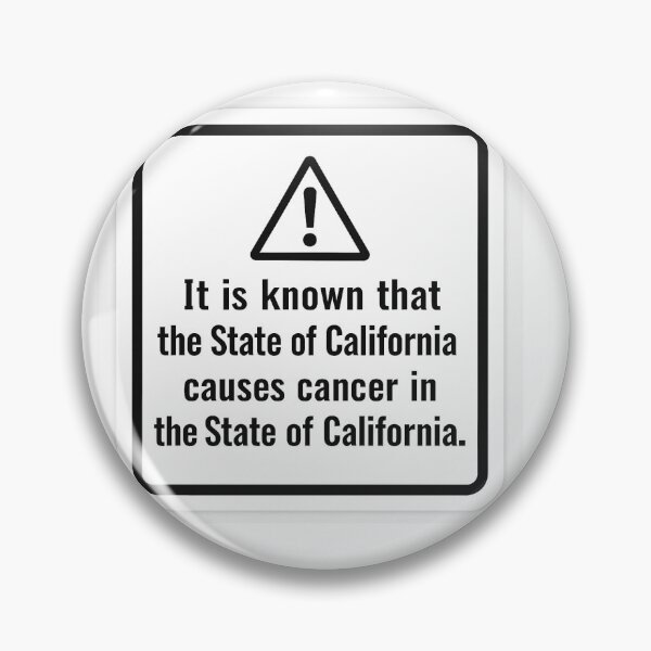 Item preview, California Warning Sign designed and sold by SachaMuru.
