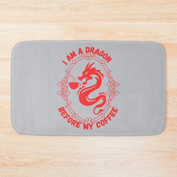 Item preview, I Am A Dragon Before My Coffee, Red designed and sold by Nightshade Pixie Creations.