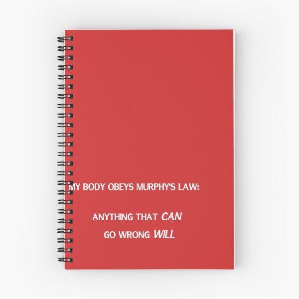 Item preview, Body obeys Murphy's law white designed and sold by sparkysrandom.
