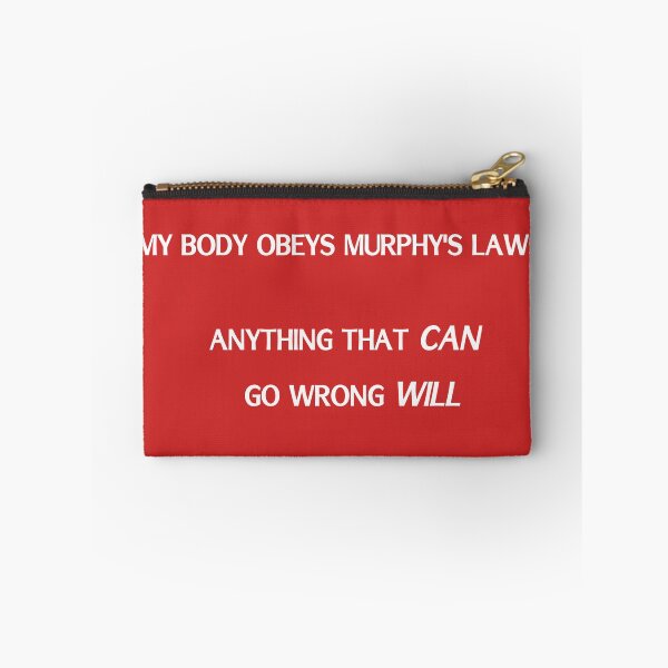 Item preview, Body obeys Murphy's law white designed and sold by sparkysrandom.