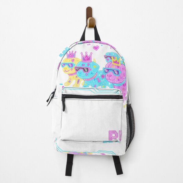 Item preview, Retro Neon Puppy Parade – Pixel Crown Edition designed and sold by Tily360.