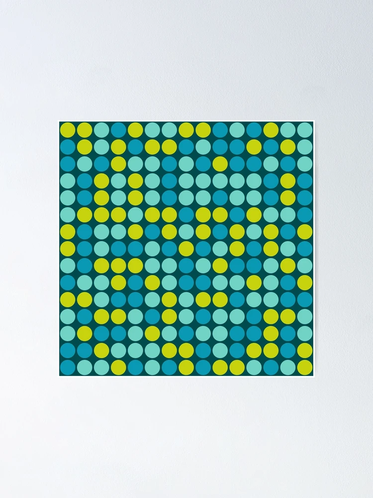 Thumbnail 1 of 3, Poster, Geometric Pattern: Gerald: Spring designed and sold by Red Wolf.