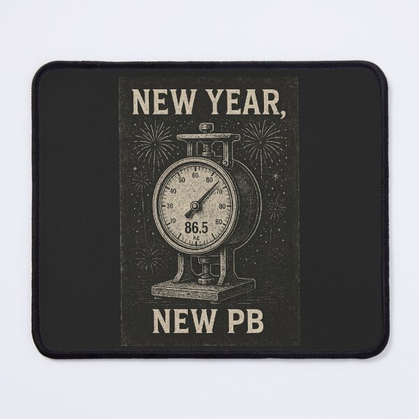 Item preview, New Year New PB – Fishing Humor Vintage Scale Art designed and sold by EimSol.