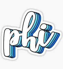 phi blue Sticker