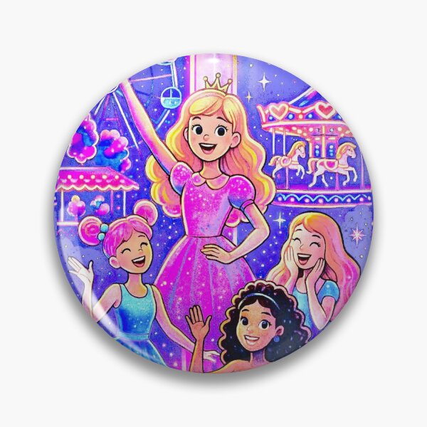 Item preview, Dolled Up World - Pastel Amusement Park Illustration designed and sold by SoulArtSara.