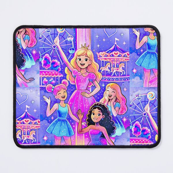 Item preview, Dolled Up World - Pastel Amusement Park Illustration designed and sold by SoulArtSara.