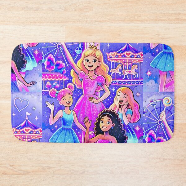 Item preview, Dolled Up World - Pastel Amusement Park Illustration designed and sold by SoulArtSara.