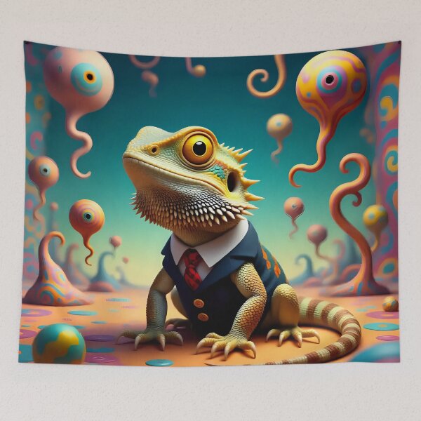 Item preview, A bearded dragon in a fantasy world.  designed and sold by Nomad-Maynard.
