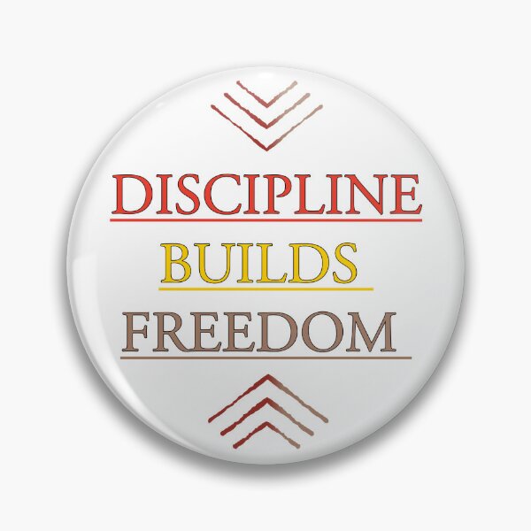 Item preview, Discipline Builds Freedom – Powerful Motivational Typography Design designed and sold by THE RILONA.