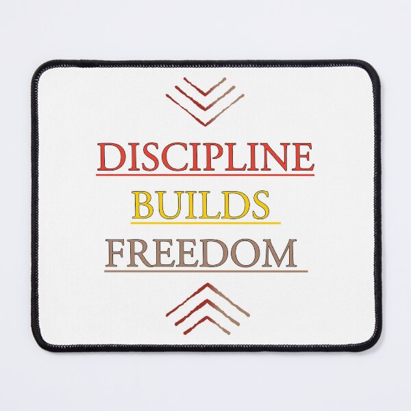 Item preview, Discipline Builds Freedom – Powerful Motivational Typography Design designed and sold by THE RILONA.